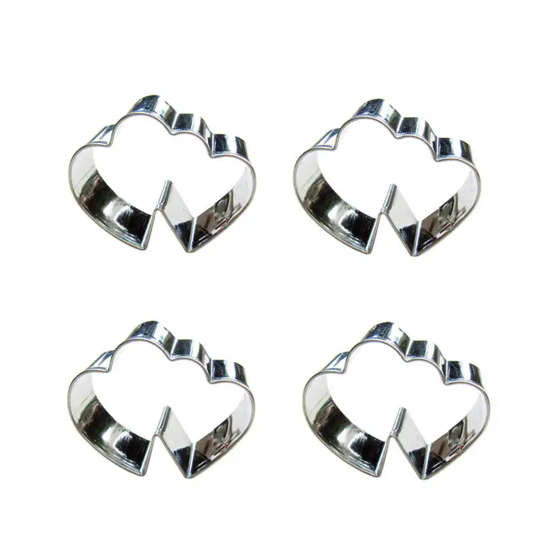В форме сердца 4 шт формы для резки печенья инструменты выпечки украшения торта