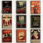 Постеры La Casa De Papel, постеры, ретро крафт-бумага, кино, винтажные постеры, домашняя комната, художественная живопись, настенные наклейки