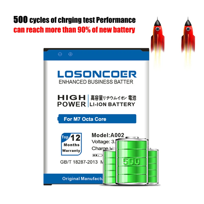 LOSONCOER 4900 мАч A002 батарея для Timmy M7 Восьмиядерный MTK6592 5 дюймов батарея|battery for|timmy m7