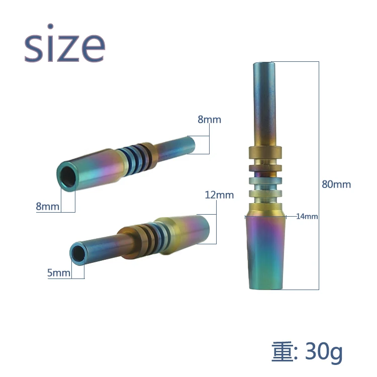 

Smoking Accessory Product 14mm Titanium Nail Normal Together With Silicone Hand Pipe for Tobacco Herb Smoking