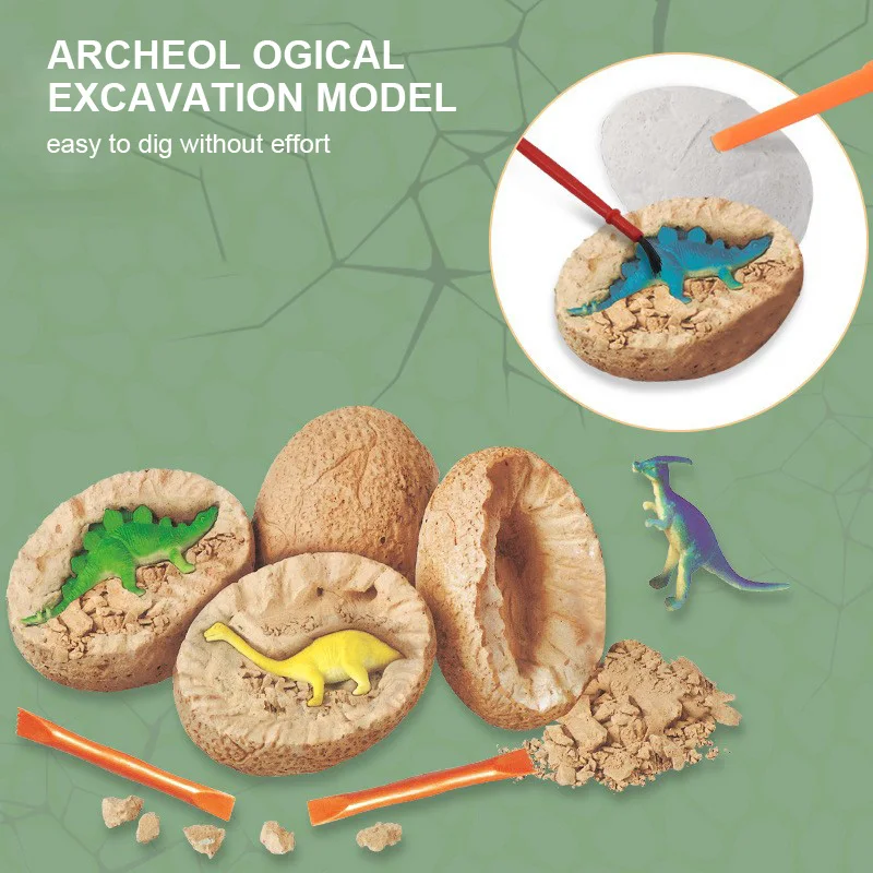 WEMMICKS Новинка копающие кости игрушки для раскопания яйцо динозавра
