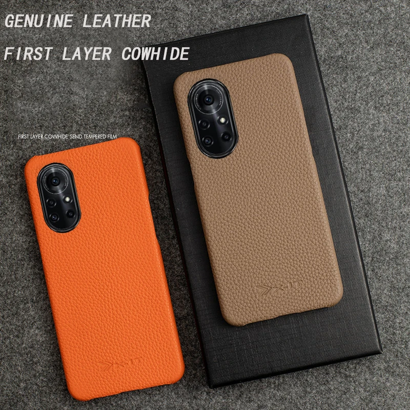 leather half pack phone case for huawei nova 8 nova 8 se 8 pro nova 7 7 pro nova 6 6 se nova 7 se lychee pattern dirt resistaf free global shipping