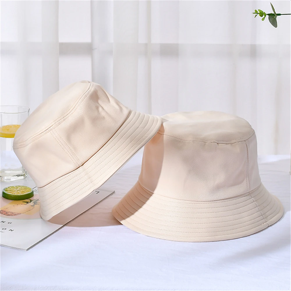 Новые ведерные шляпы Candy Color Unisex для родителей и детей, шляпы-рыбаки женщин, куполовые шляпы, парные солнцезащитные береты и панамы.