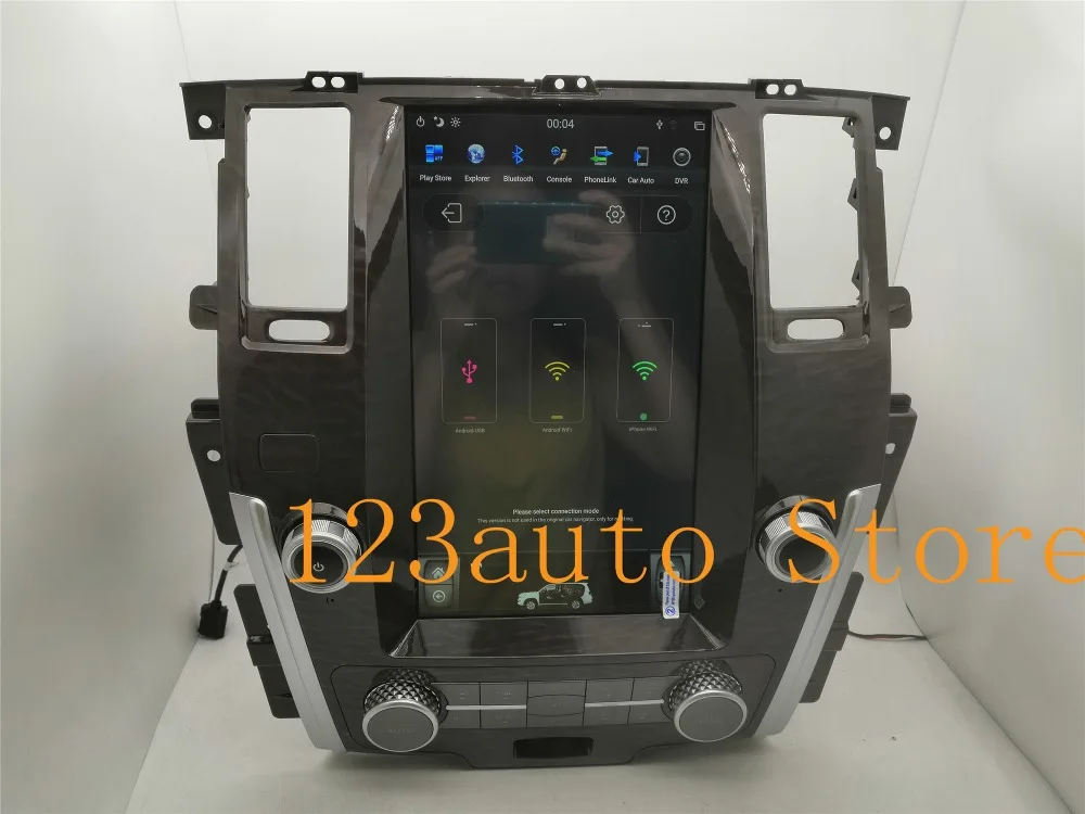 13,6 дюймов вертикальный Tesla стиль Android 8,1 автомобильный DVD gps плеер Мультимедиа naivigation для NISSAN PATROL 2010- PX6 HDMI