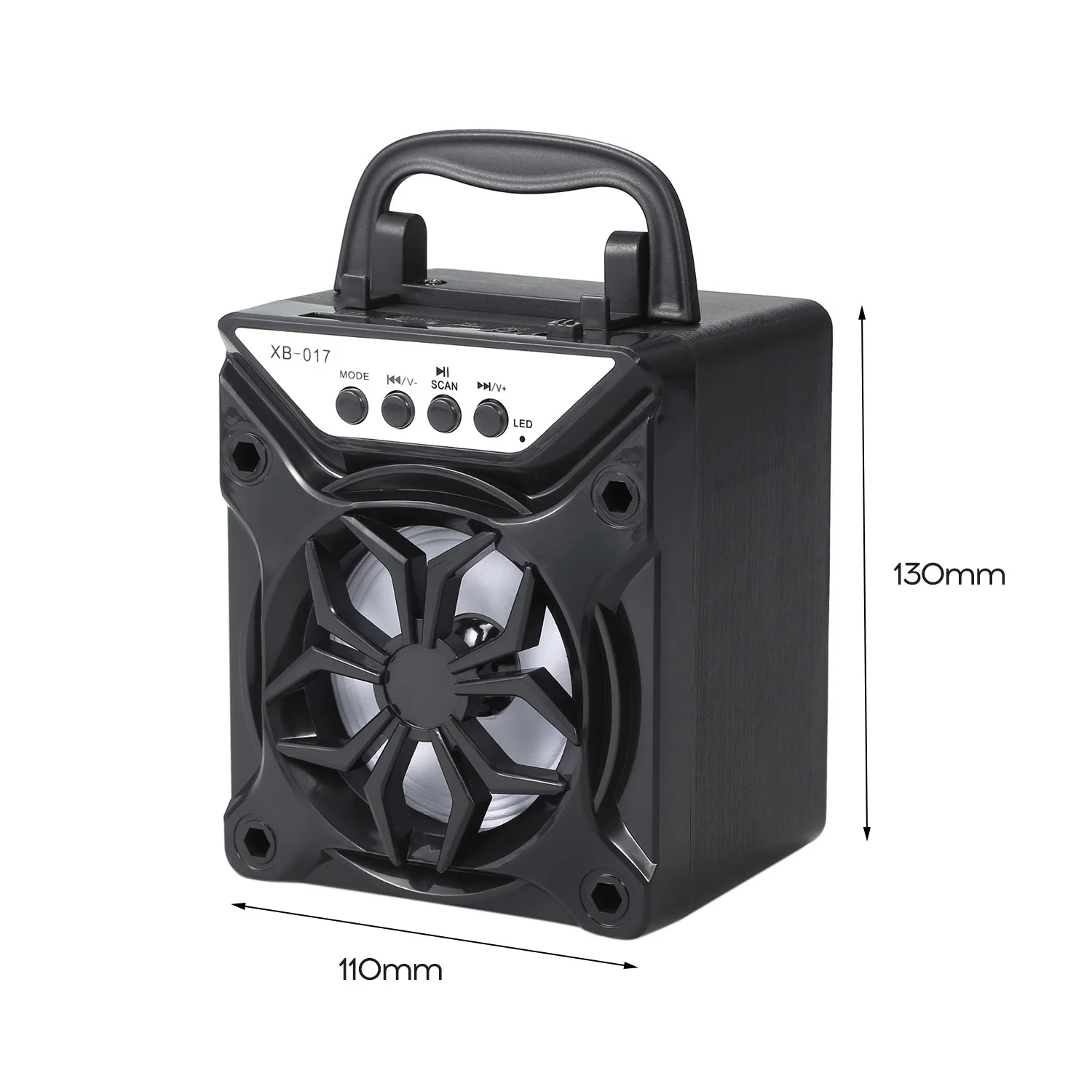 Портативный уличный динамик BT с поддержкой tf карты квадратное танцевальное