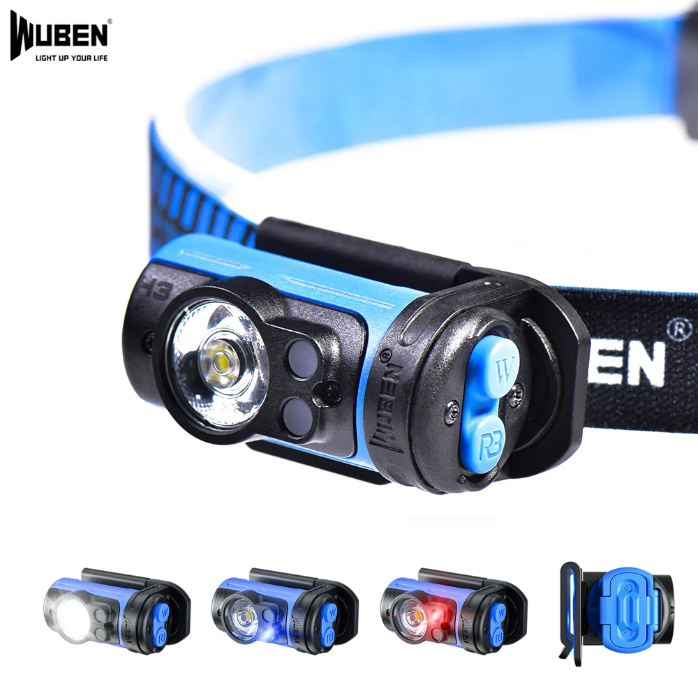 

WUBEN H3 LED Headlamp 7 Working Modes 120 lumens Mini Headlamp waterproof Lightweight Light for Outdoor walking