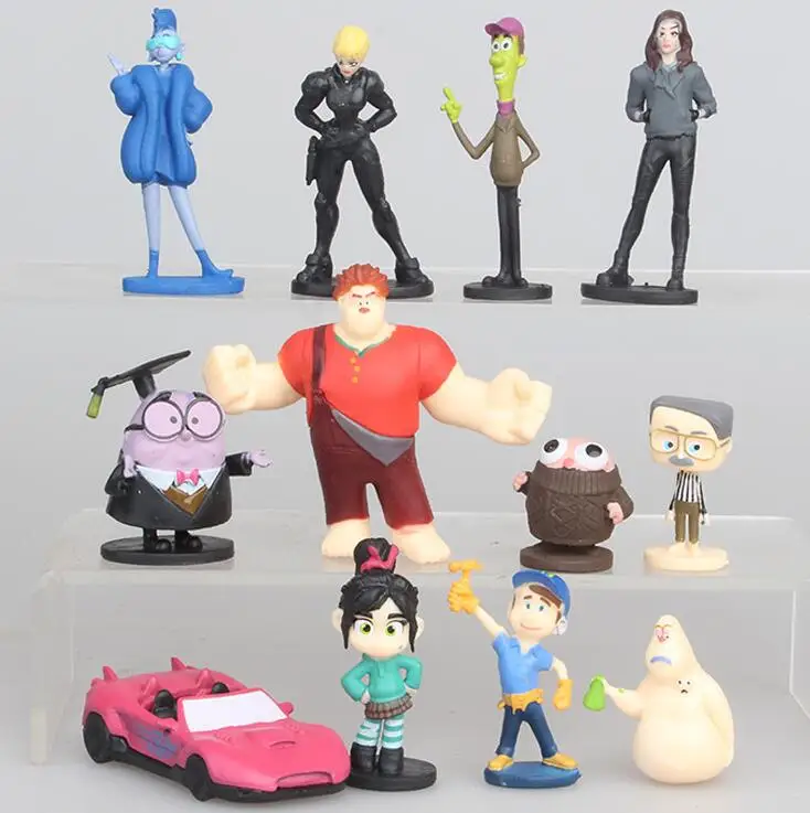 

12pcs/set Movie Wreck-It Ralph Pvc Figure Model Toys