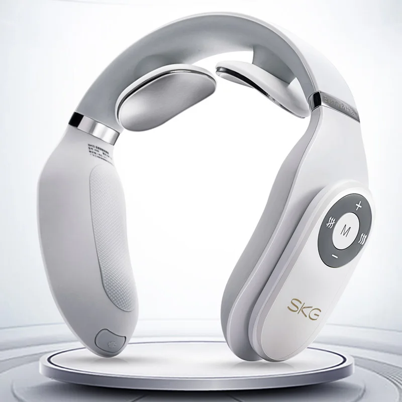 SKG Smart Electric Neck Massager Heating Pain Relief Tool 3D Wireless Deep Tissue Body Massage Health Care Relaxation For Travel