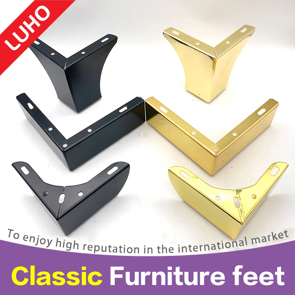 Light luxury furniture sofa tea table bed leg increase pad height accessories metal shoe bucket TV kitchen bathroom cabinet to s | Мебель