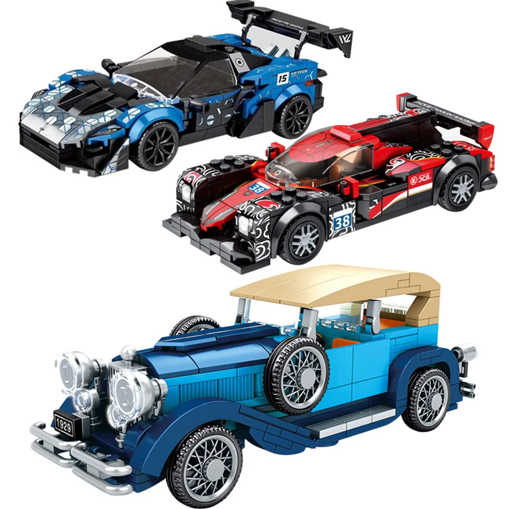 

Speed Champions F1 Building Blocks Model Racing Sports Vehicle Pull Back Super Car Set Kit Bricks Classic MOC Toys For Kids