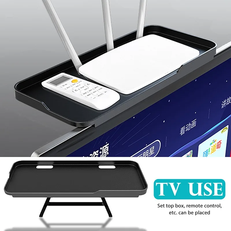 

Computer Monitor Rack Plastic Lcd Tv Top Screen Bracket Creative Multifunctional Storage Rack Computer Screen Shelf Accessories