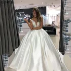 Свадебное платье принцессы LORIE, кружевное платье-трапеция с аппликацией, платья невесты с карманами в стиле бохо 2020, свадебные платья Дубая