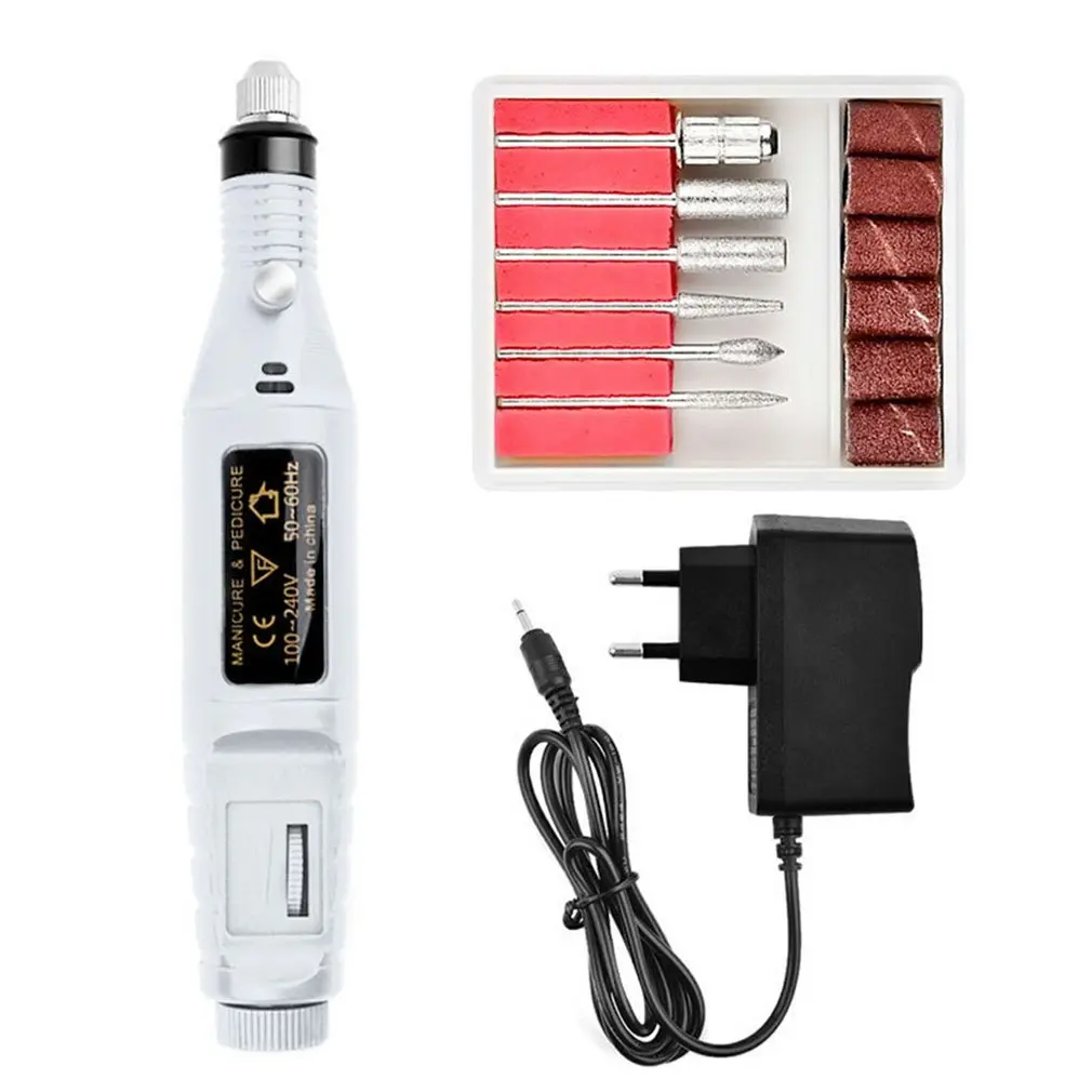 

Electric Nail Drill Machine Compact Manicure Mill Cutters For Manicure Set Pedicure Nail File Nail Tools Sets Manicure Machine
