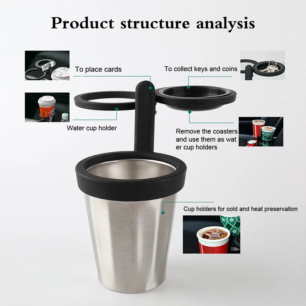 Универсальный двойной автомобильный держатель для чашки фургон хранения