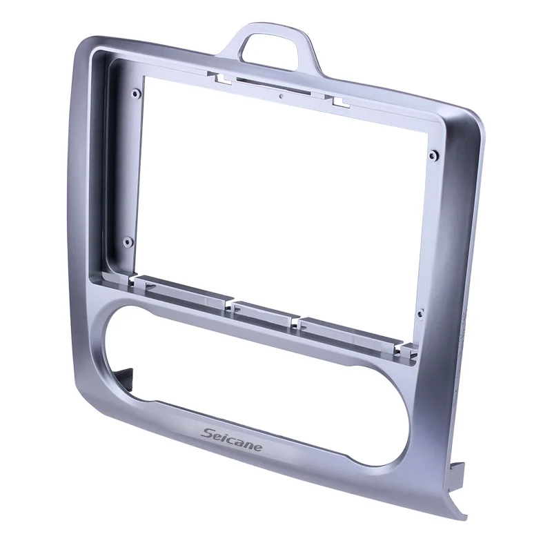 Seicane Fascia Серебристая Рамка 9 дюймов для FORD FOCUS комплект крепления приборной панели