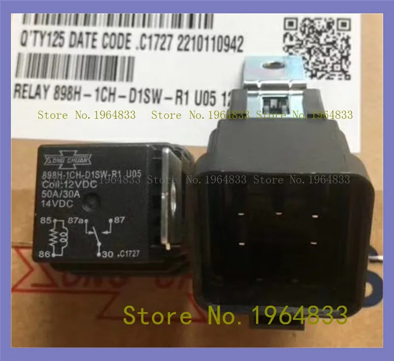 

898H-1CH-D1SW-R1 U05 12VDC 50A/30A