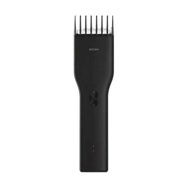 Xiaomi Mi Enchen Boost USB электрическая машинка для стрижки волос две скорости Керамический Резак Быстрая зарядка триммер для волос для детей и взрослых - Цвет: Black