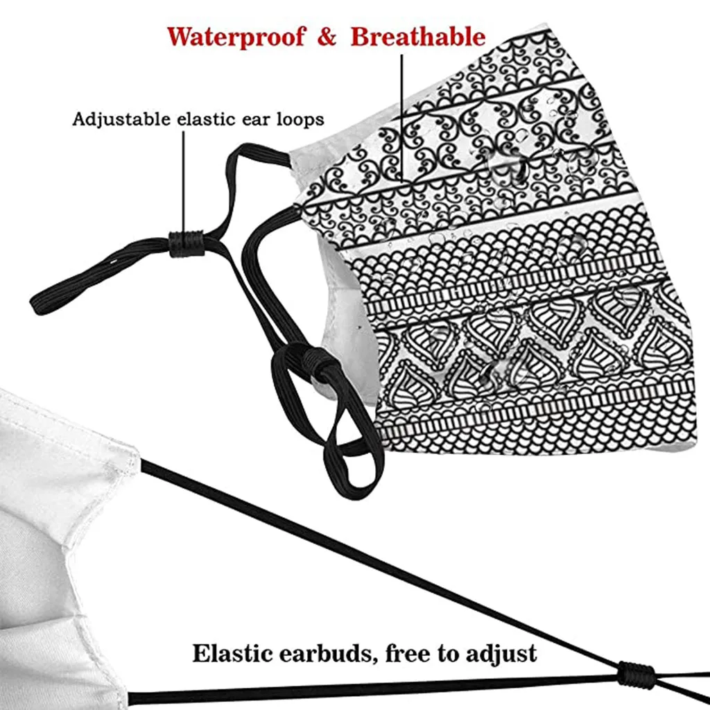 

Hot 3D Print Replaceable Filter Chip Mascarillas Breathable Face Mask Anti Dust PM2.5 Pollution Mouth Mask Masque De Protection