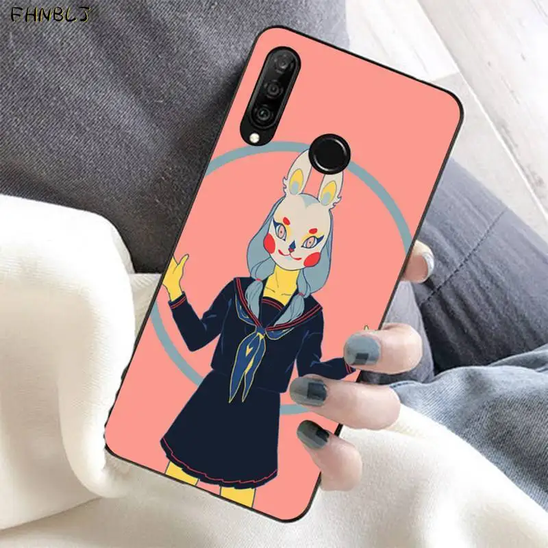 FHNBLJ чехол для телефона из мягкого силикона и ТПУ в японском стиле аниме лиса Huawei