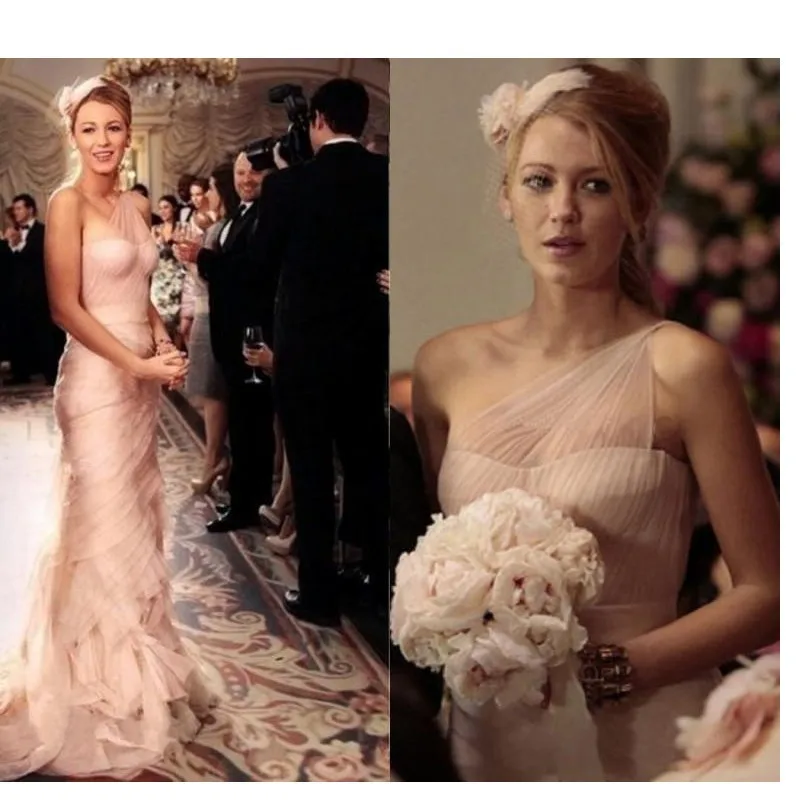 

Элегантное розовое платье вечернее платье русалки Стиль на одно плечо Robe de mariage 2021 драпированная, Современные платья, комплект вечерней оде...