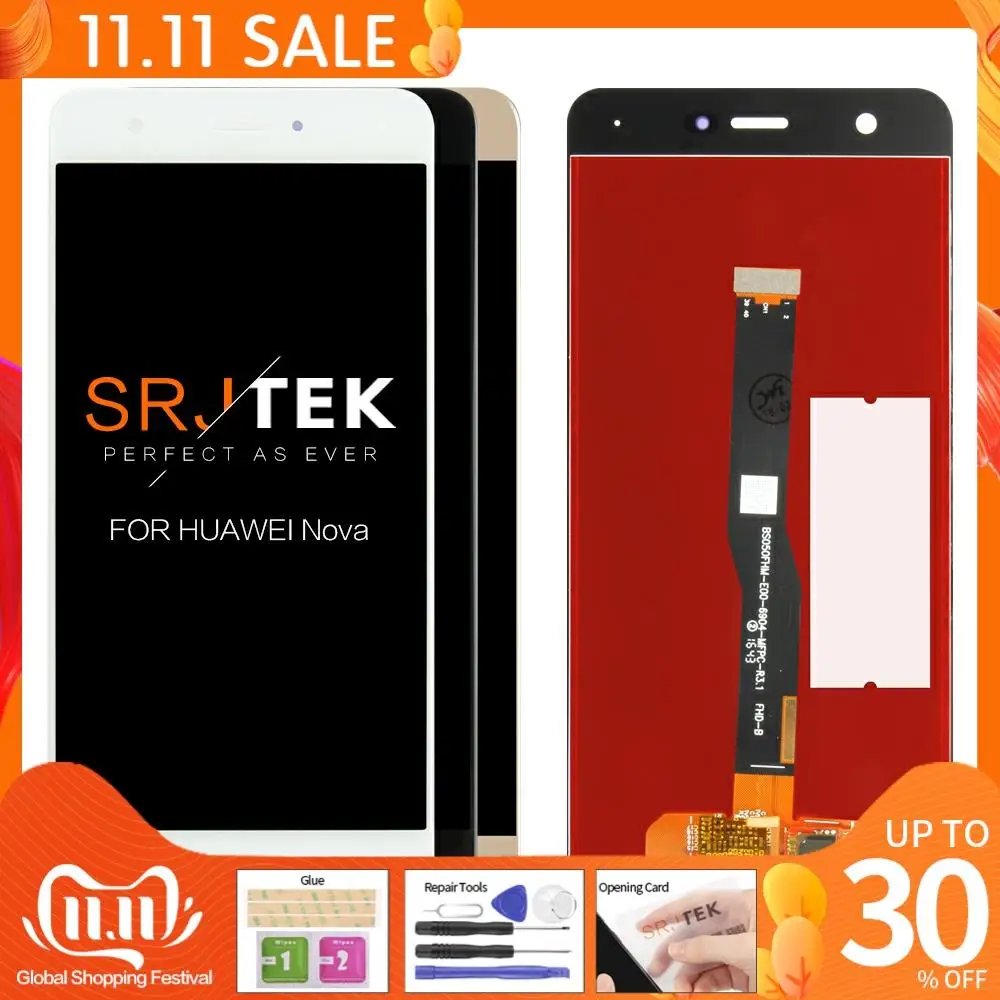 

ЖК-дисплей без битых пикселей Real FHD для HUAWEI Nova дисплей Nova Lite P10 Lite дисплей Nova Plus ЖК-сенсорный экран дигитайзер Замена