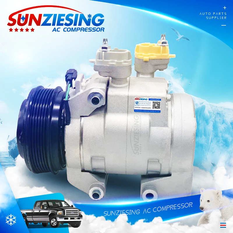 FIT FOR 2017 Ford F250 F350 6.2L 6.8L HC3H-19D629-CC 6PK 12V OEM Custom Factory Direct Supply Quality Stable AC Compressor