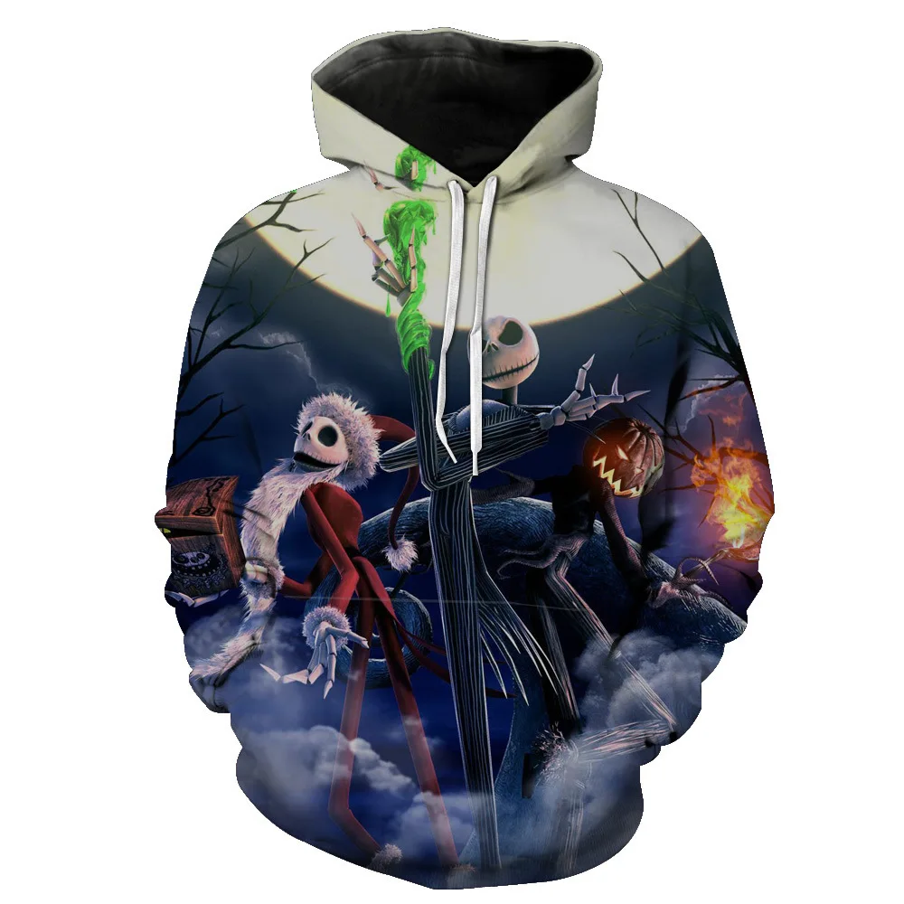 

CNUUIKOOEK Sweatshirts Men's 3D Halloween Pumpkin Printed Hooded Pocket Pullover Hoody Fashion Hooded Men's Hoodies