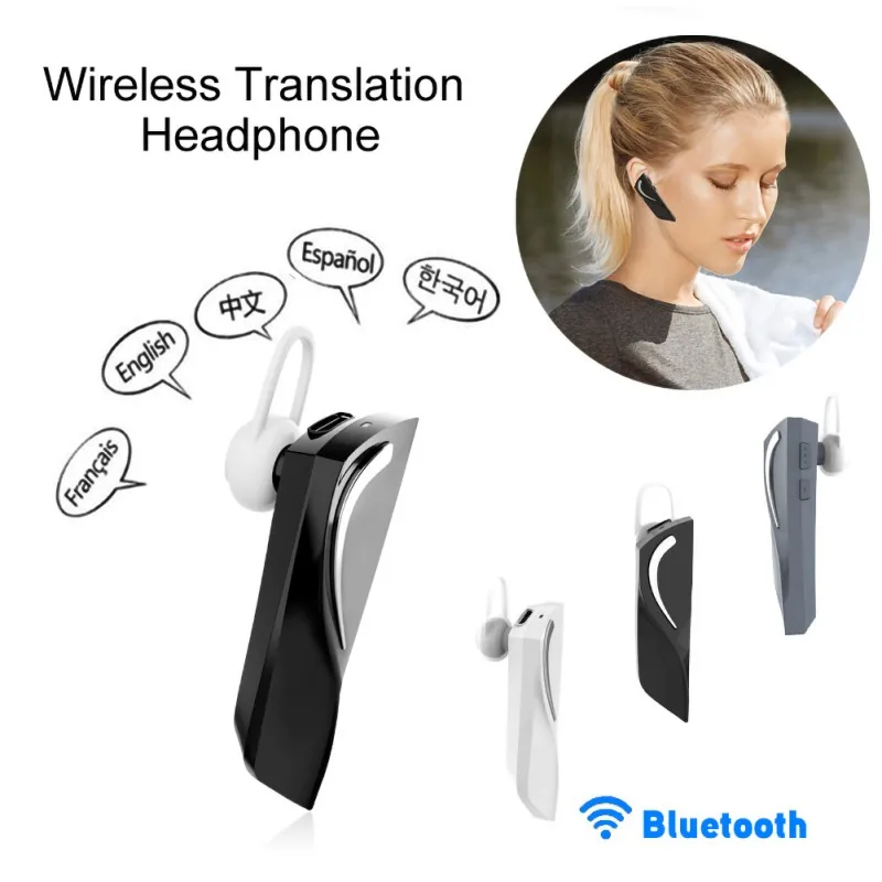 Intelligent 26 Real Time Language translator Voice Wireless Bluetooth-compatible headphones traductor For IOS Android earphone |