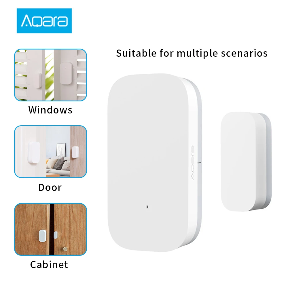 Смарт Датчик Xiaomi Aqara Zigbee Беспроводной сенсор для окон и дверей работает с пультом