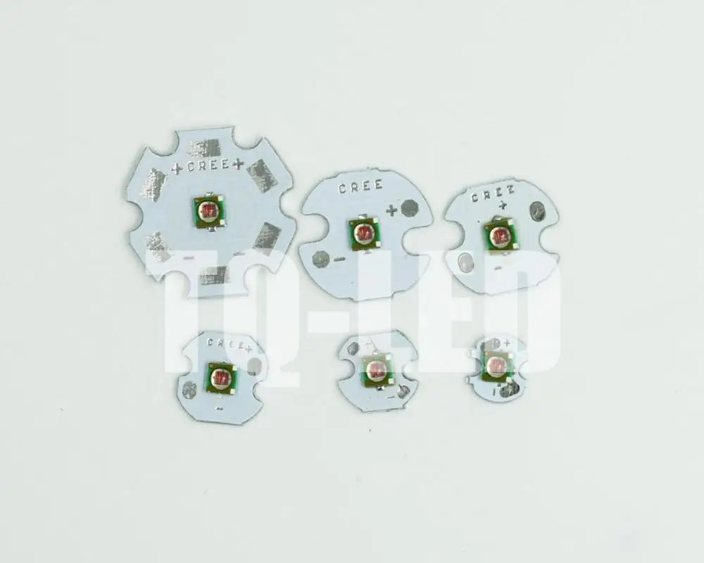 10X Cree XPE XP-E 3 5 W светодиодный эмиттер белый RGBW на 8 мм 10 12 14 16 20 печатная плата | Лампы