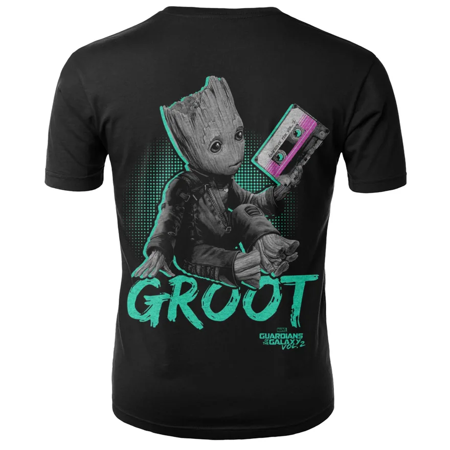 Белая футболка с надписью I am Groot Мужская забавная 3D стражи галактики 2 топы