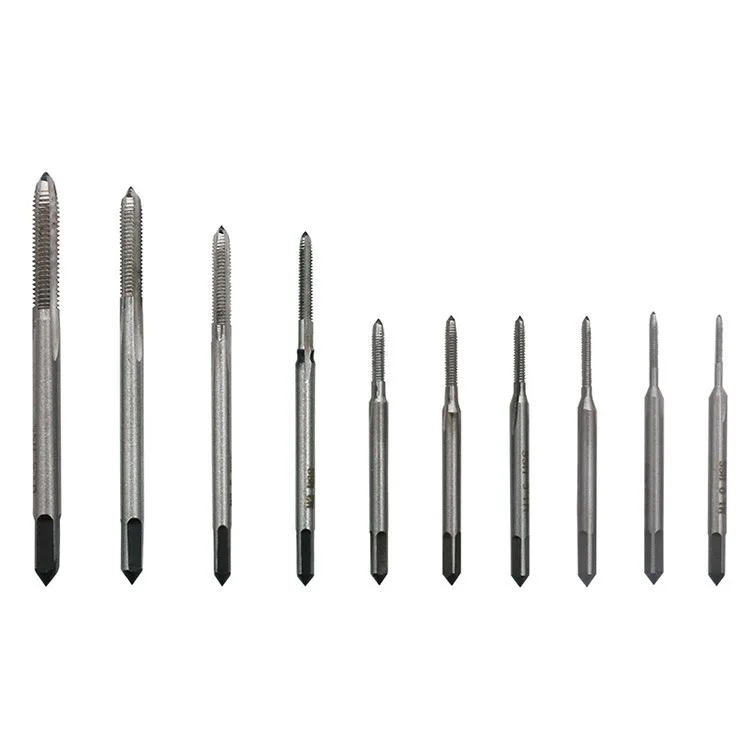 10 Pcs/pack Mini M1 to M3.5 Machine Hand Tap Thread Wire Tapping Threading Taps Screw Straight Flute | Инструменты