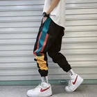 Брюки-карго мужские с эластичным поясом, уличная одежда в стиле хип-хоп, брюки-султанки, повседневные джоггеры, 2022