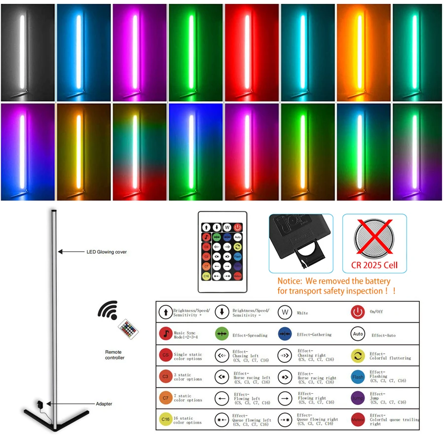 Напольный светильник Dream magic color торшер RGBW SMD5050 для гостиной окружающий домашний