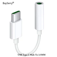 bayserry type c 3 5 jack earphone usb c to 3 5mm aux headphones adapter audio cable for samsung s21 xiaomi mi 11 huawei p30 pro