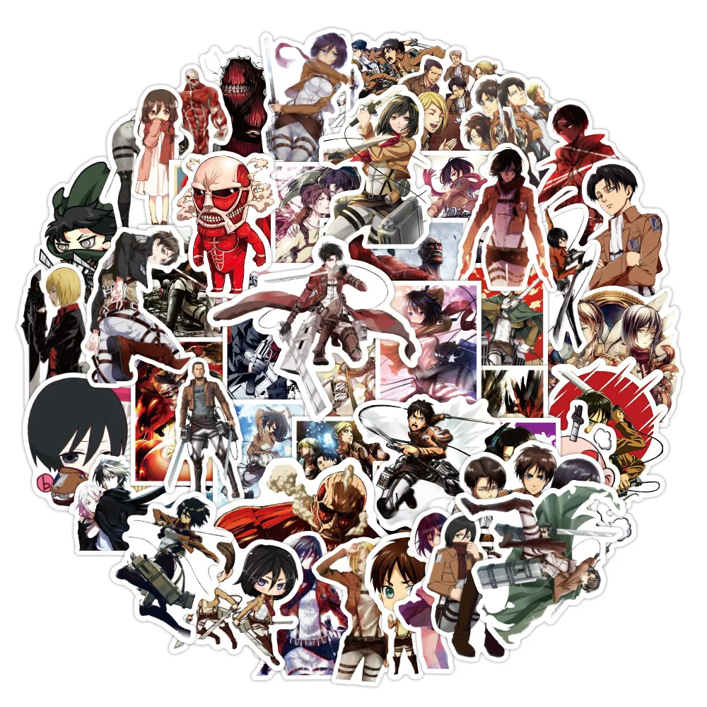 

50pcs Attacking Giant Cartoon Graffiti Car Refrigerator Motorcycle Mobile Phone Trunk Guitar Decoration Waterproof Stickers