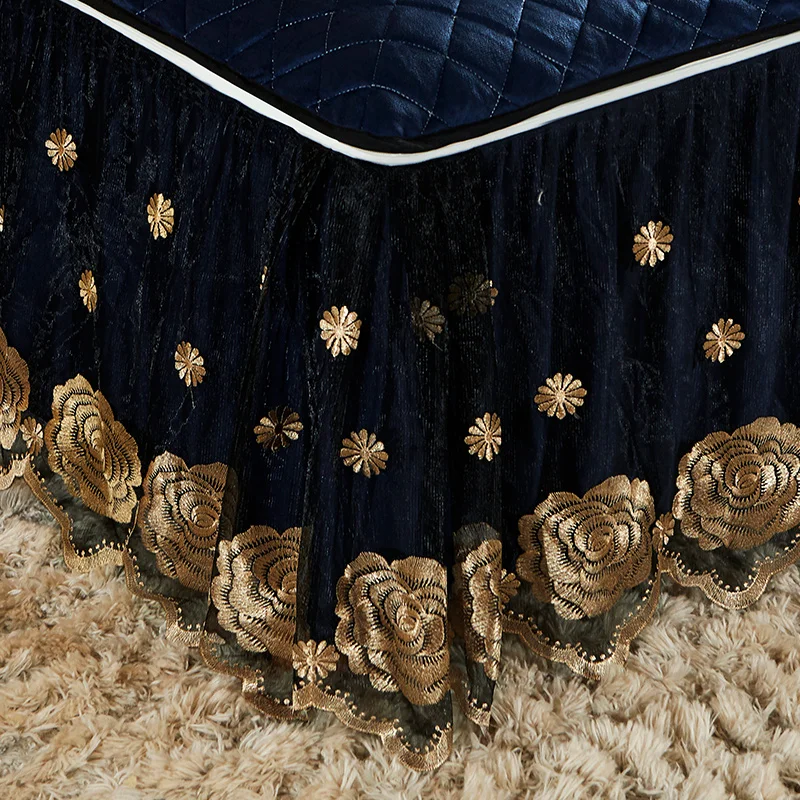 Новинка 2020 стеганое бархатное постельное белье с кристаллами простыня наволочки