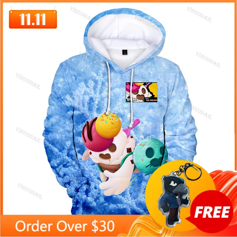 

2021 Boys Girls Shooter Children's Crow Shoot Game 3D Print Hoodie Womens Clothing Sweatshirts Thin Women Kids Tops