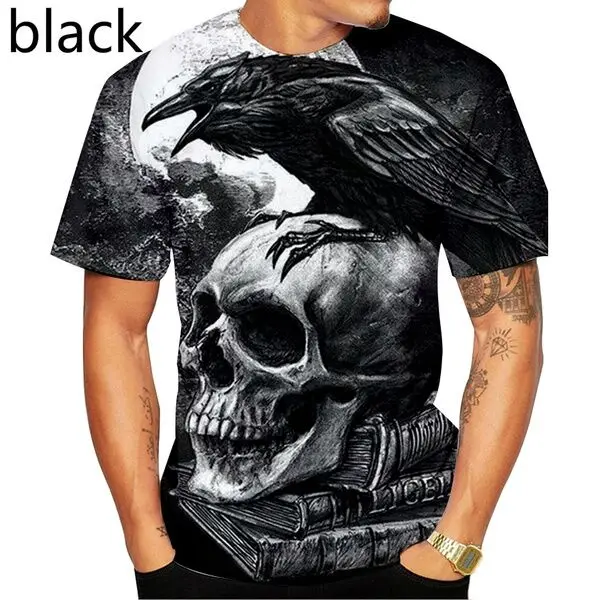 

Fashion 3D printing shark t-shirt men go on vacation fishing t-shirt street leisure tops creative summer men's spoof t-shirt 6XL