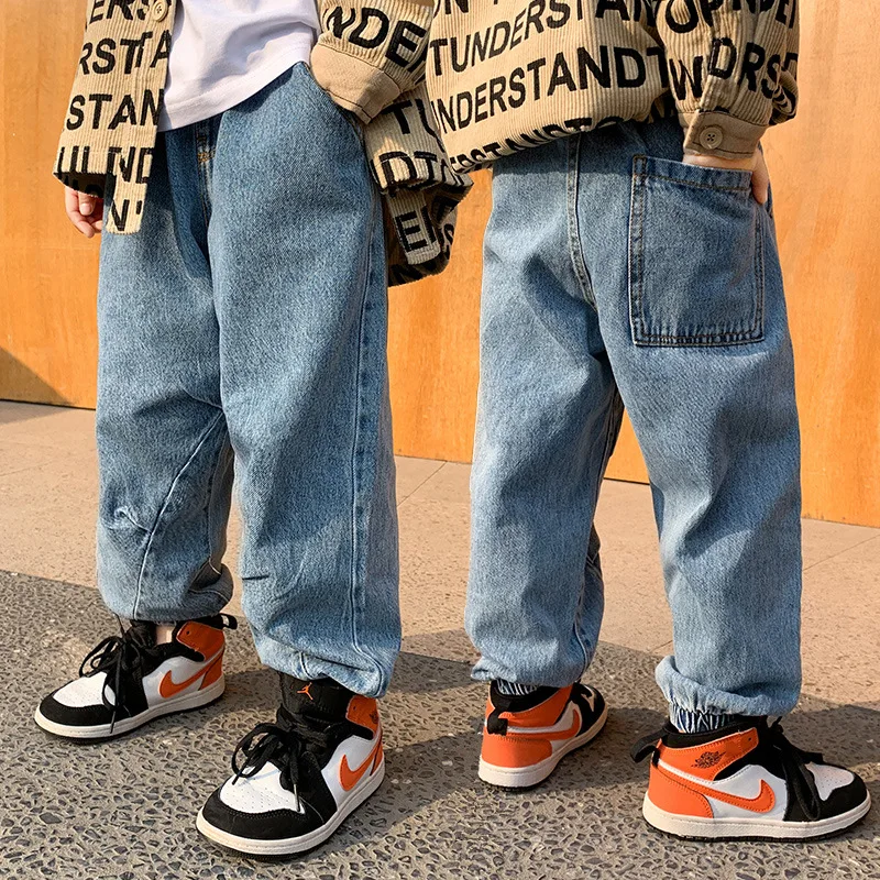 

Джинсы-капри для мальчиков, на весну/осень, 2021