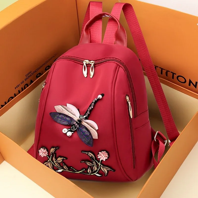 

2022 Summer Casual Oxford Women's Backpack High Quality Student Girls School Bag Lady Travel Backpack