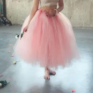 Женская фатиновая юбка-пачка средней длины, 80 см