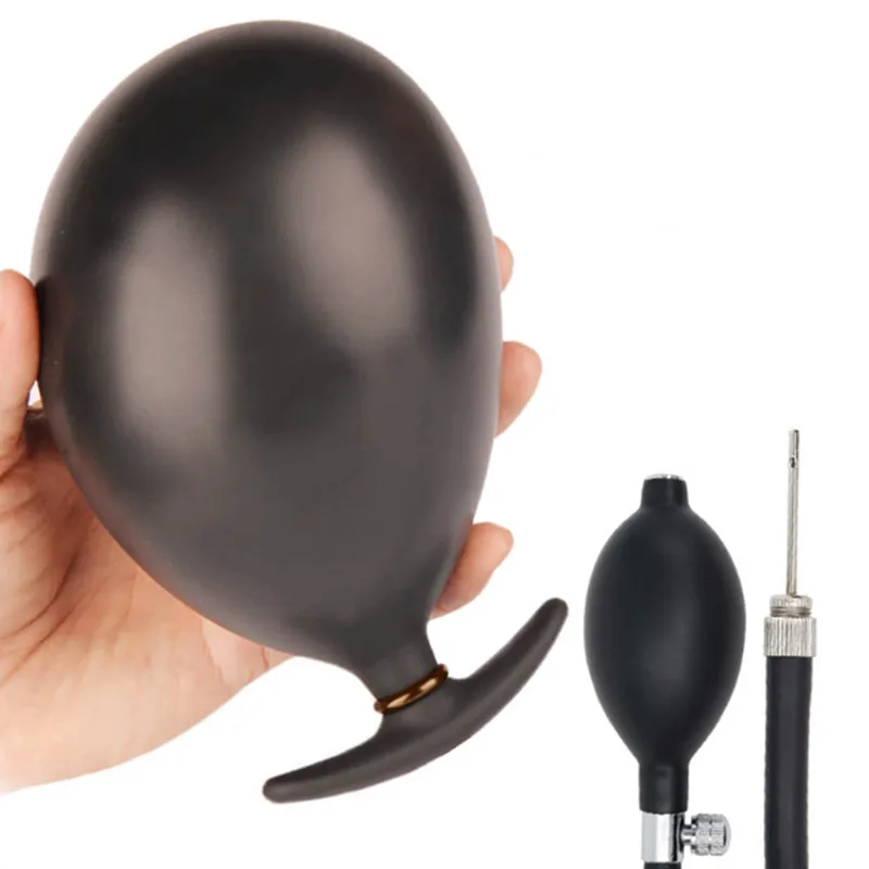 Большая Анальная расширяемая Мягкая силиконовая пробка надувной анальный