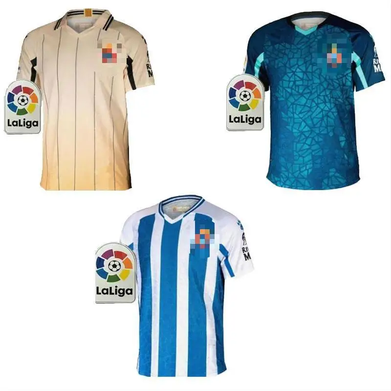 

2021 RCD Espanyol #7 WU LEI Soccer Jerseys Home PEDROSA DAVID LÃ“PEZ R.D.T Away Football Shirt Uniforms