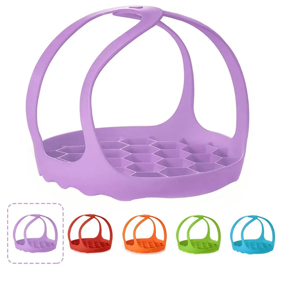 

Pressure Cooker Sling Steamer Silicone Bakeware Lifter Instant Pot Accessories for 6 Qt/8 Qt Anti-scalding Egg Steamer Rack
