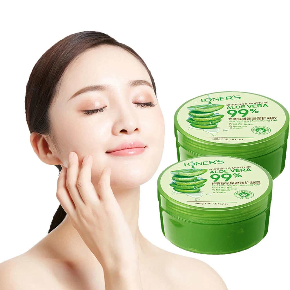 

300g Aloe Soothing Gel Aloe Vera Skin Care Remove Acne Moisturizing Day Cream Repair Face Sunburn Fade Scar Skin Care Mask