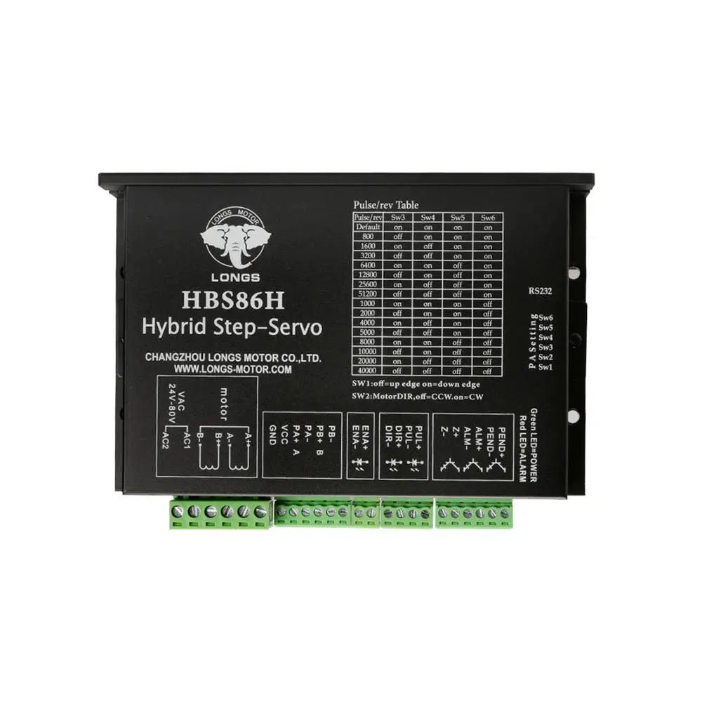 Nema 34 гибридный контроллер шагового двигателя с замкнутым контуром HBS86H &amp NEMA34 motors