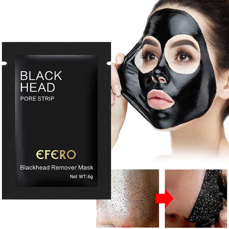 

EFERO 5 шт., удаление угрей, маска для носа глубокий для очистки пор и черных точек маска-пилинг прокладки поры очищение, лечение акне уход за ко...