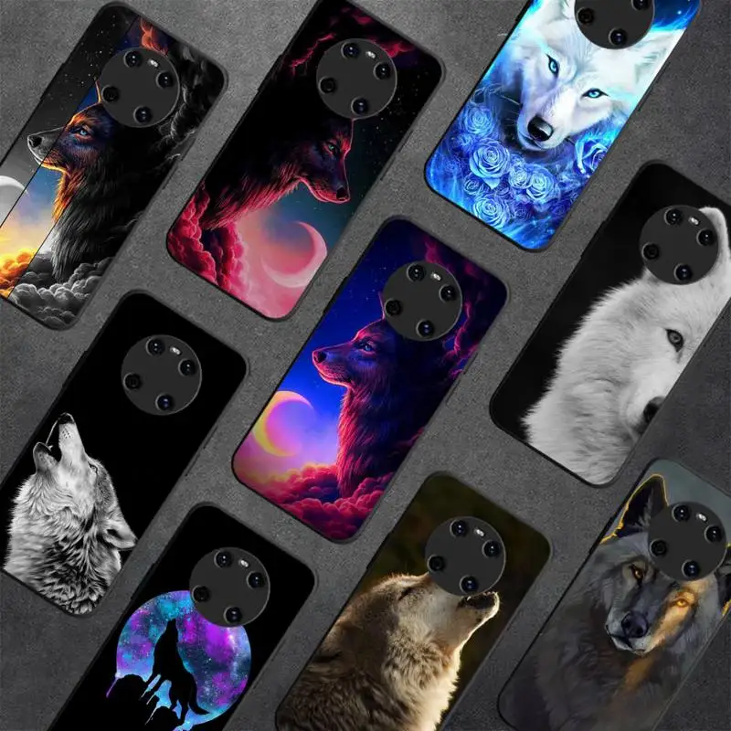 

Animal Wolf Art Phone Case For Huawei Y5 Y62019 Y52018 Y92019 Luxury funda case for 9prime2019