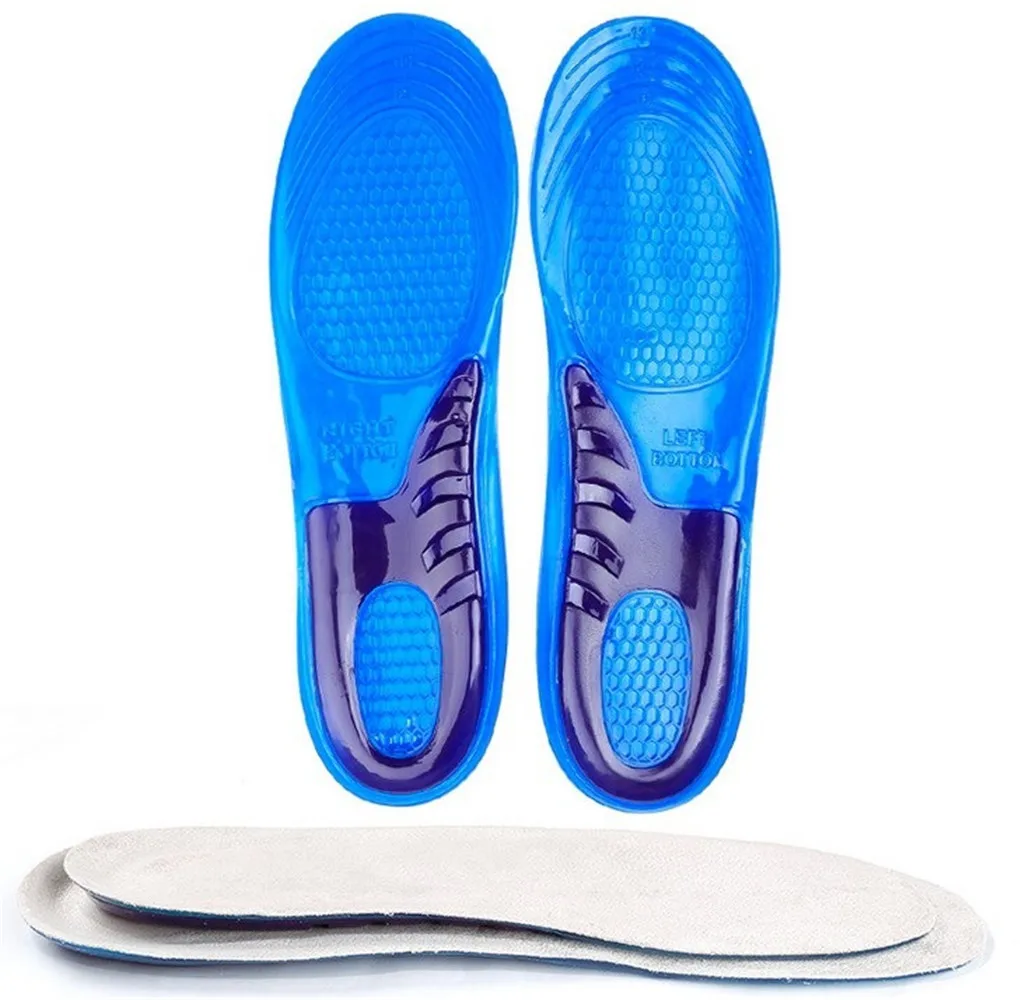 

Insoles Basketball Running Shoes Pad Silicone Padded Ultra-Stretch Cushioning Shock Absorption Health Sports Shoe Pad